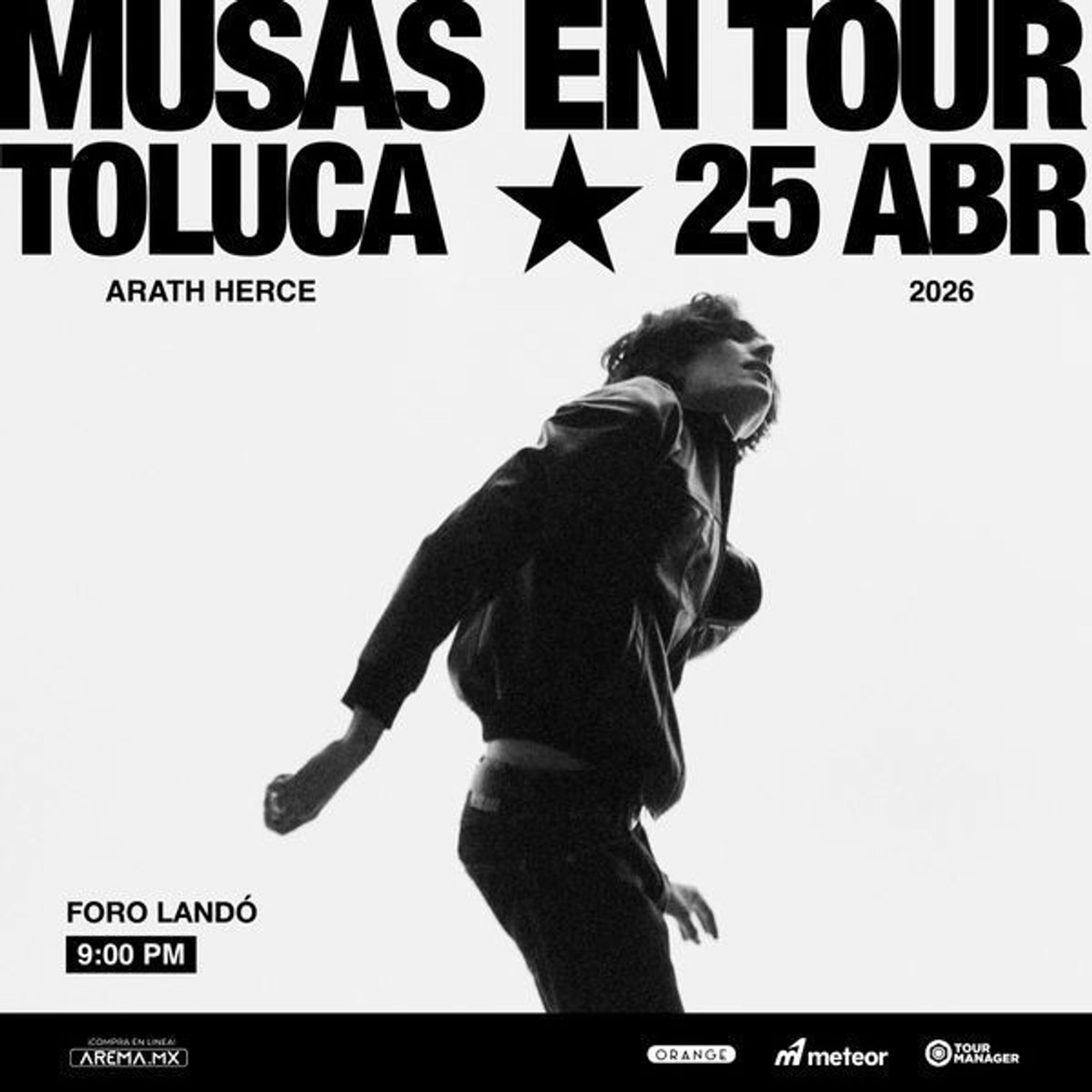 Imagen de portada para el evento: Arath Herce Musas en Tour 2026 en Toluca