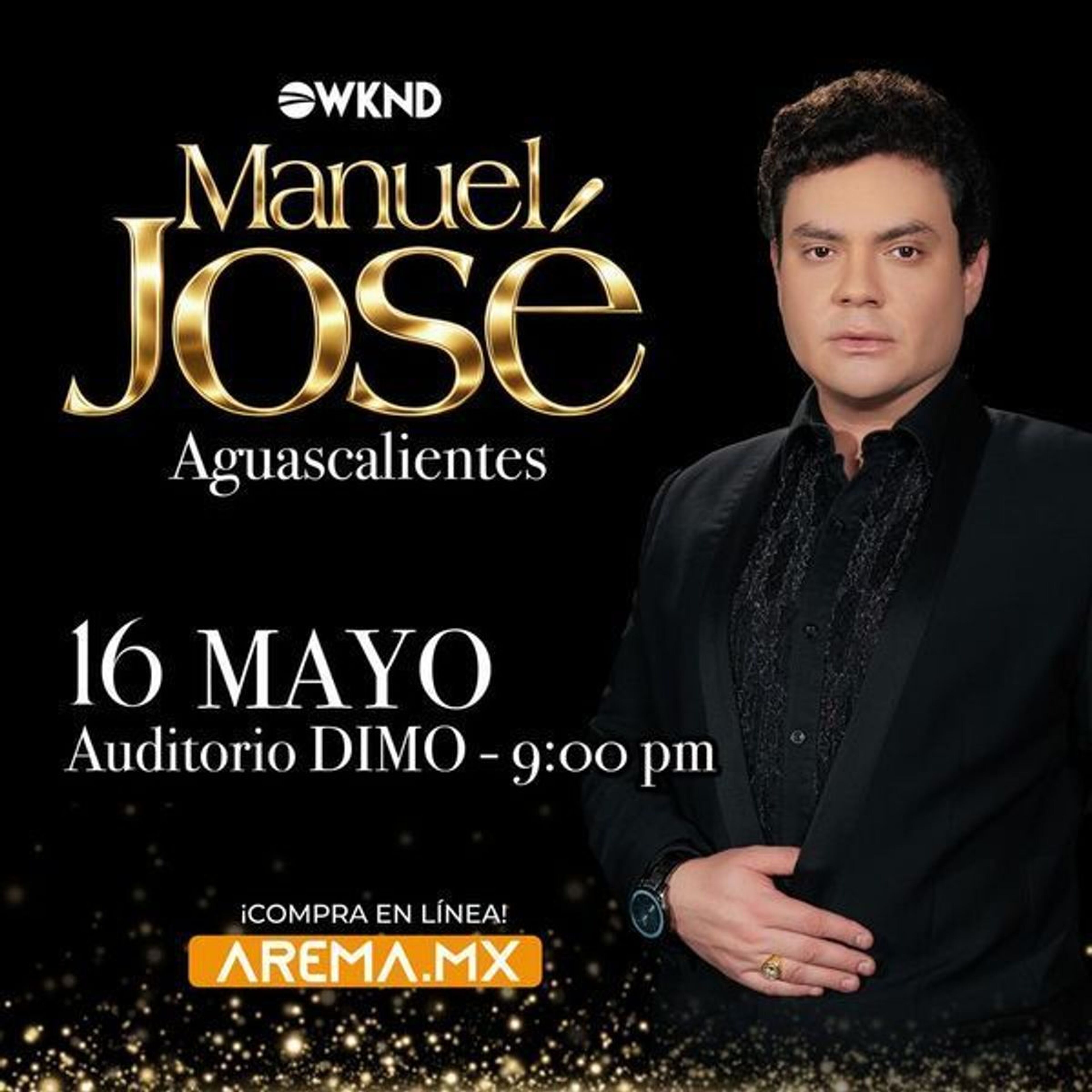 Imagen de portada para el evento: Manuel José en Aguascalientes