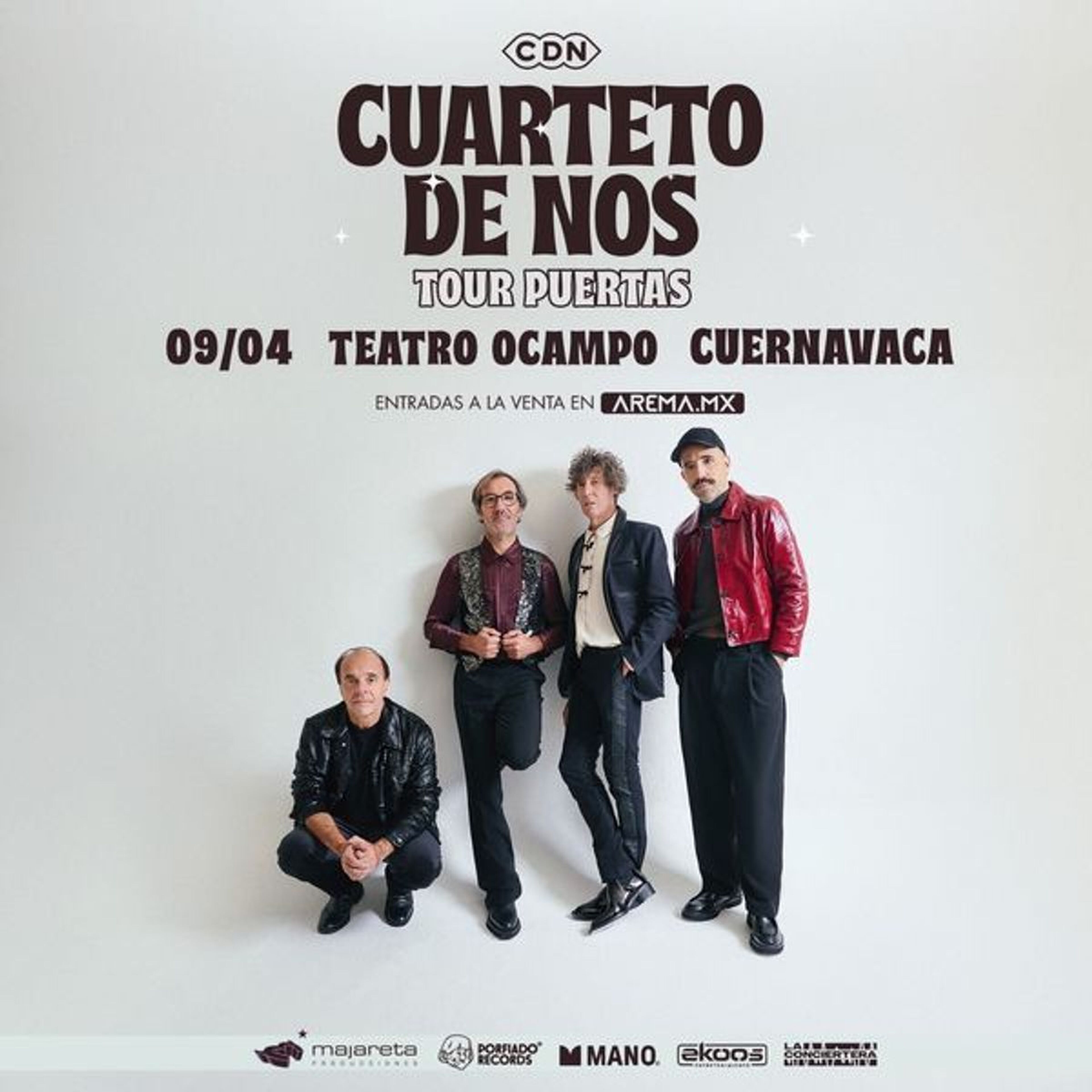 Imagen de portada para el evento: Cuarteto de Nos en Cuernavaca