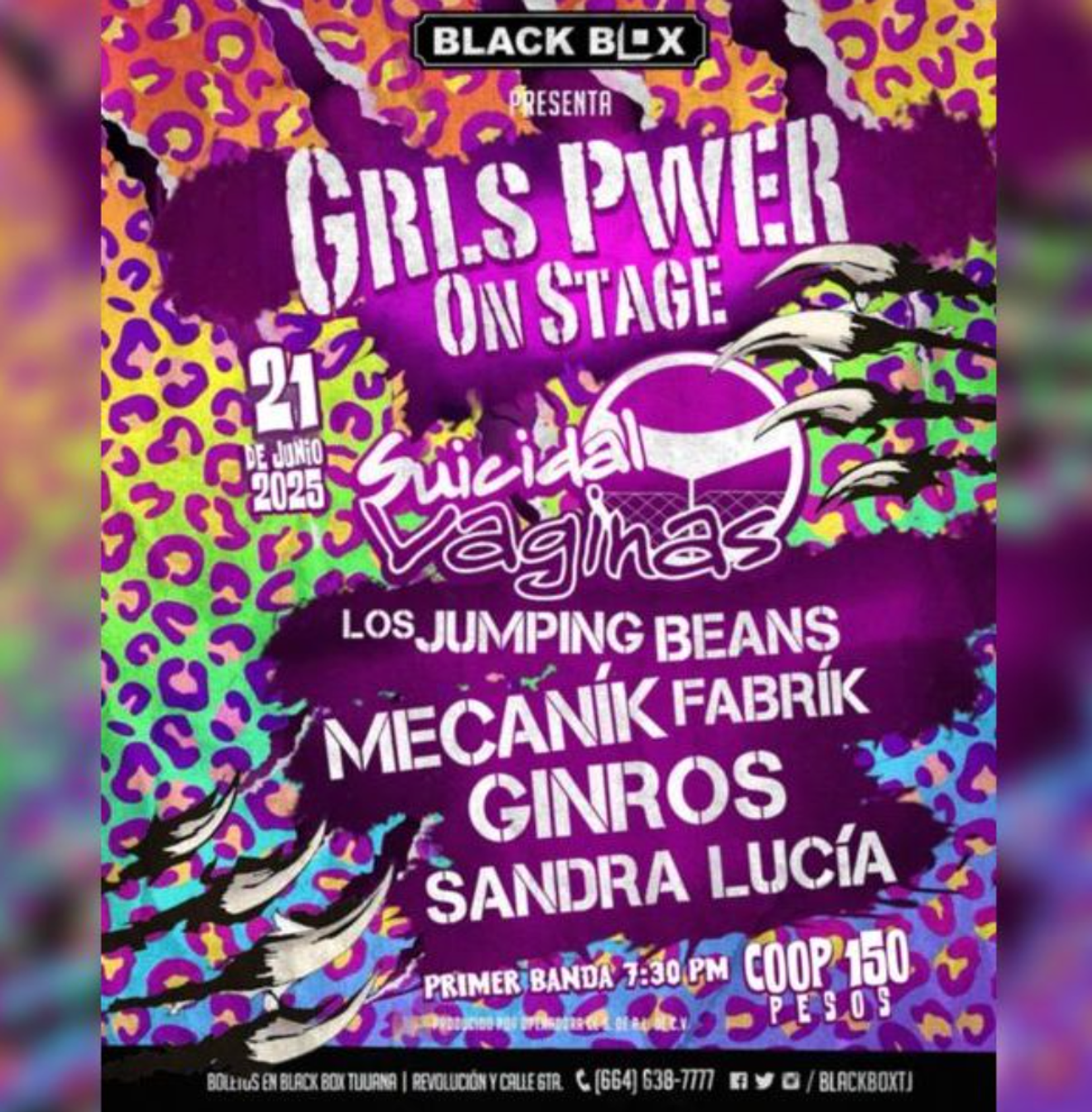 Imagen de portada para el evento: GRLS PWER - Suicidal Vaginas + Invitados