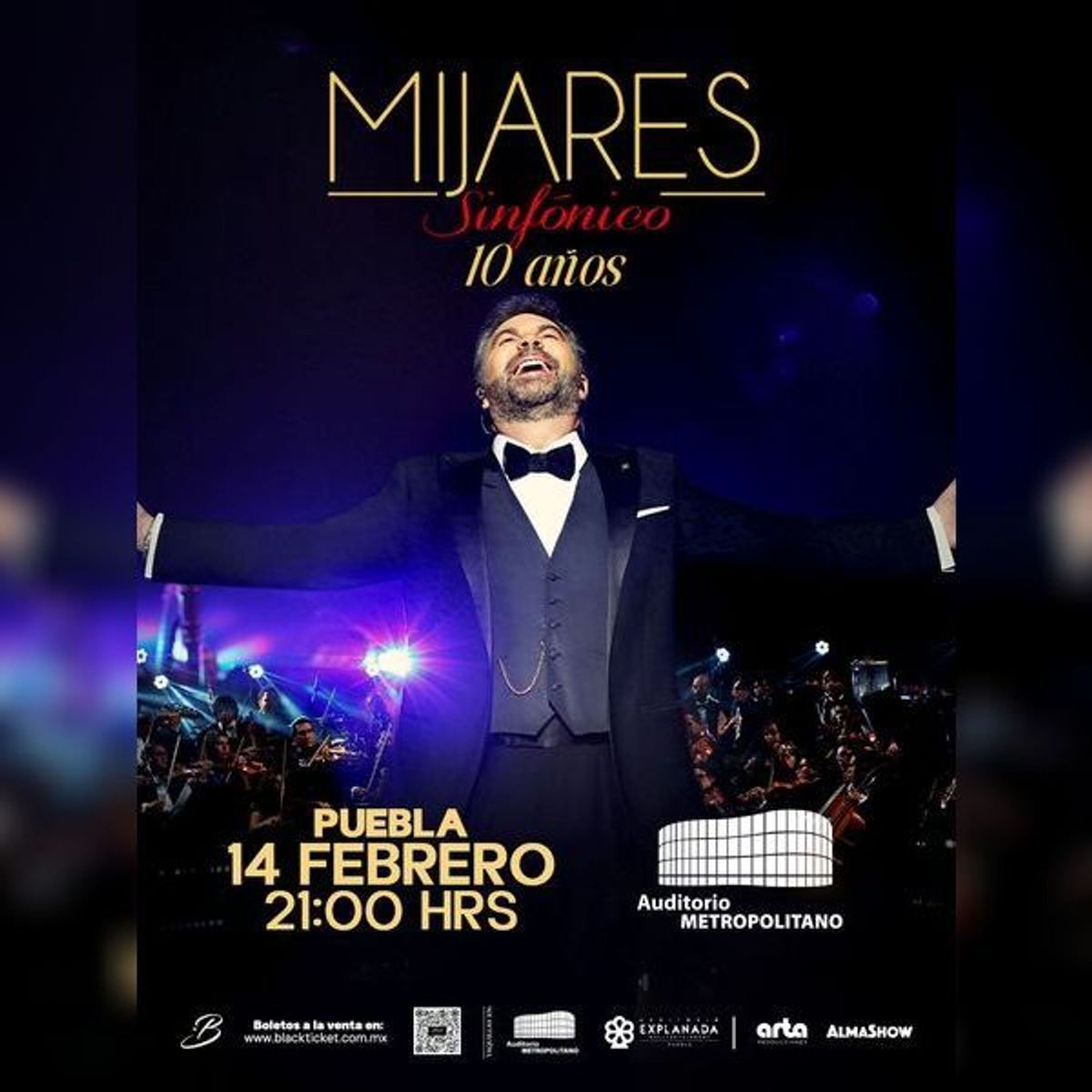 Mijares Sinfónico en Puebla